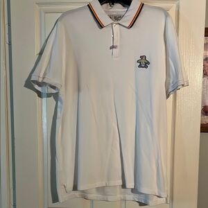 Original Penguin White Polo Shirt with Multicolor Trim
